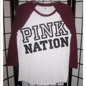 FINAL MARKDOWN!! PINK NATION BASEBALL TEE